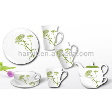 3 pcs Breakfast Set With Fresh Flower Decor